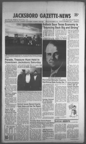 Primary view of object titled 'Jacksboro Gazette-News (Jacksboro, Tex.), Vol. 108, No. 31, Ed. 1 Monday, December 5, 1988'.