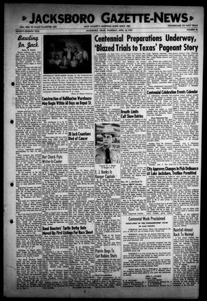 Jacksboro Gazette-News (Jacksboro, Tex.), Vol. 77, No. 46, Ed. 1 Thursday, April 18, 1957
