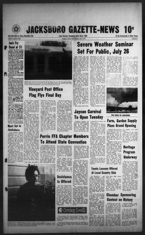 Jacksboro Gazette-News (Jacksboro, Tex.), Vol. 98, No. 7, Ed. 1 Monday, July 5, 1976