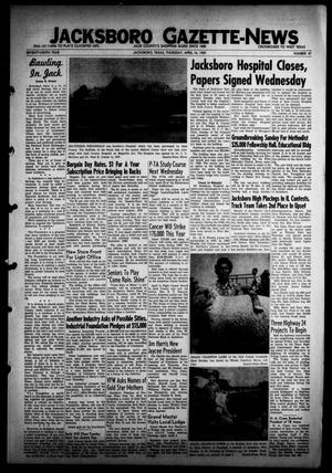 Jacksboro Gazette-News (Jacksboro, Tex.), Vol. 79, No. 47, Ed. 1 Thursday, April 16, 1959