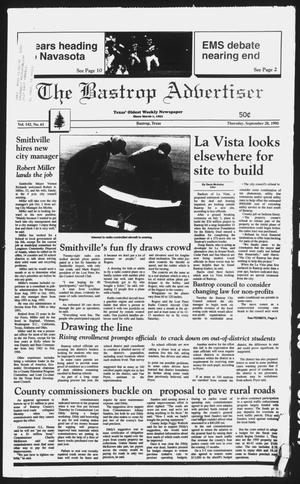 Primary view of object titled 'The Bastrop Advertiser (Bastrop, Tex.), Vol. 142, No. 61, Ed. 1 Thursday, September 28, 1995'.