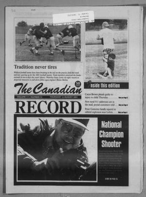 The Canadian Record (Canadian, Tex.), Vol. 111, No. 33, Ed. 1 Thursday, August 16, 2001