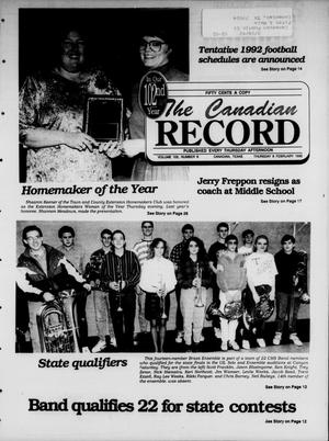 The Canadian Record (Canadian, Tex.), Vol. 102, No. 6, Ed. 1 Thursday, February 6, 1992