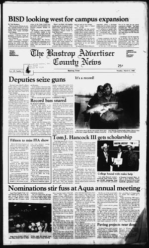 The Bastrop Advertiser and County News (Bastrop, Tex.), Vol. 139, No. 1, Ed. 1 Monday, March 4, 1985