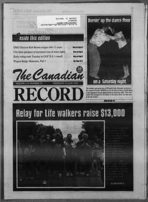 Primary view of object titled 'The Canadian Record (Canadian, Tex.), Vol. 110, No. 25, Ed. 1 Thursday, June 22, 2000'.