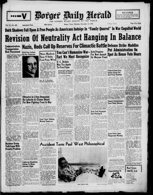 Borger Daily Herald (Borger, Tex.), Vol. 15, No. 305, Ed. 1 Thursday, November 13, 1941