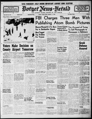 Borger News-Herald (Borger, Tex.), Vol. 20, No. 275, Ed. 1 Friday, October 11, 1946