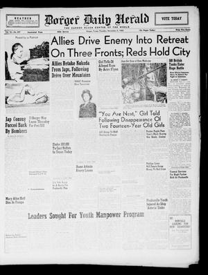 Borger Daily Herald (Borger, Tex.), Vol. 16, No. 297, Ed. 1 Tuesday, November 3, 1942
