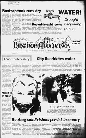 Primary view of object titled 'The Bastrop Advertiser (Bastrop, Tex.), No. 40, Ed. 1 Thursday, July 17, 1980'.
