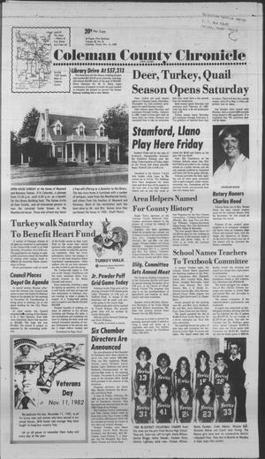 Coleman County Chronicle (Coleman, Tex.), Vol. 49, No. 51, Ed. 1 Thursday, November 11, 1982