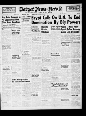 Borger News-Herald (Borger, Tex.), Vol. 20, No. 289, Ed. 1 Monday, October 28, 1946