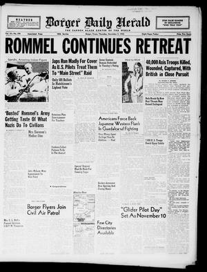 Borger Daily Herald (Borger, Tex.), Vol. 16, No. 299, Ed. 1 Thursday, November 5, 1942