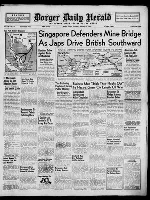 Borger Daily Herald (Borger, Tex.), Vol. 16, No. 47, Ed. 1 Thursday, January 15, 1942