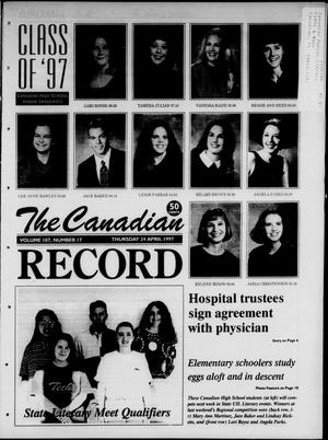 Primary view of object titled 'The Canadian Record (Canadian, Tex.), Vol. 107, No. 17, Ed. 1 Thursday, April 24, 1997'.