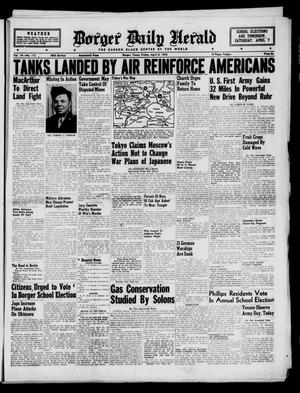 Borger Daily Herald (Borger, Tex.), Vol. 19, No. 115, Ed. 1 Friday, April 6, 1945