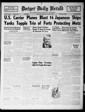 Borger Daily Herald (Borger, Tex.), Vol. 18, No. 306, Ed. 1 Wednesday, November 15, 1944