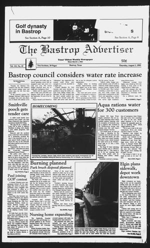 The Bastrop Advertiser (Bastrop, Tex.), Vol. 142, No. 45, Ed. 1 Thursday, August 3, 1995