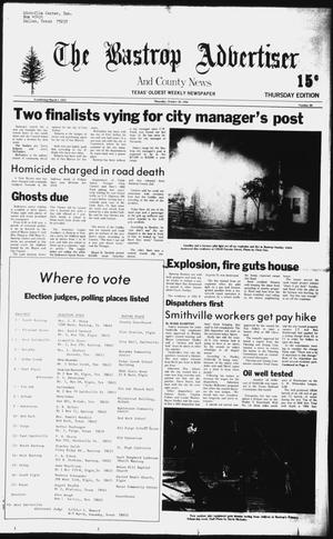 Primary view of object titled 'The Bastrop Advertiser and County News (Bastrop, Tex.), No. 69, Ed. 1 Thursday, October 30, 1980'.