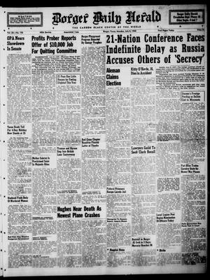Borger Daily Herald (Borger, Tex.), Vol. 20, No. 193, Ed. 1 Monday, July 8, 1946