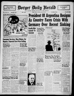 Borger Daily Herald (Borger, Tex.), Vol. 16, No. 184, Ed. 1 Wednesday, June 24, 1942
