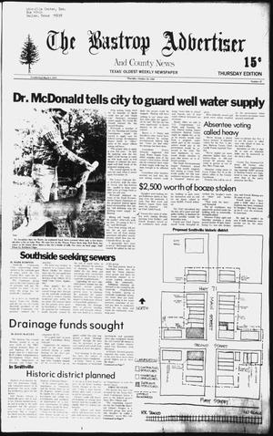 The Bastrop Advertiser and County News (Bastrop, Tex.), No. 67, Ed. 1 Thursday, October 23, 1980