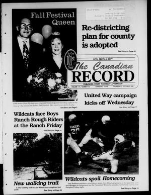 The Canadian Record (Canadian, Tex.), Vol. 101, No. 40, Ed. 1 Thursday, October 3, 1991