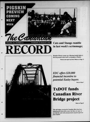 The Canadian Record (Canadian, Tex.), Vol. 106, No. 35, Ed. 1 Thursday, August 29, 1996