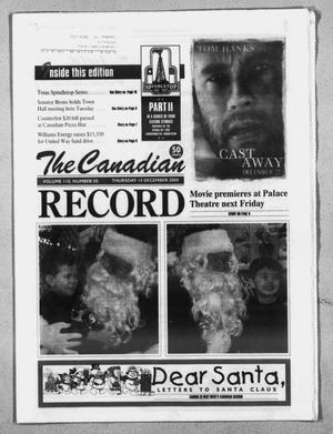 Primary view of object titled 'The Canadian Record (Canadian, Tex.), Vol. 110, No. 50, Ed. 1 Thursday, December 14, 2000'.