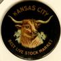 Thumbnail image of item number 1 in: '[Button that reads "KANSAS CITY BEST LIVE STOCK MARKET"]'.