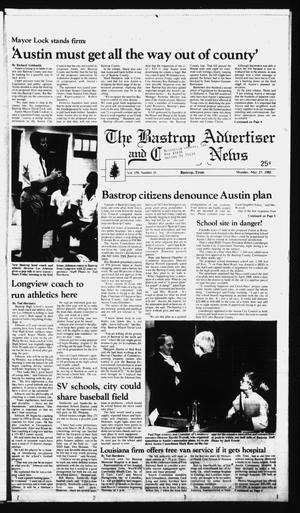 The Bastrop Advertiser and County News (Bastrop, Tex.), Vol. 139, No. 25, Ed. 1 Monday, May 27, 1985