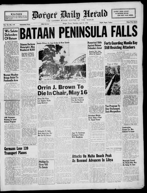 Borger Daily Herald (Borger, Tex.), Vol. 16, No. 119, Ed. 1 Thursday, April 9, 1942