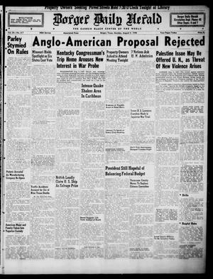 Borger Daily Herald (Borger, Tex.), Vol. 20, No. 217, Ed. 1 Monday, August 5, 1946