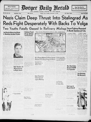 Borger Daily Herald (Borger, Tex.), Vol. 16, No. 254, Ed. 1 Tuesday, September 15, 1942