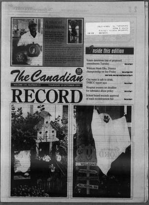 The Canadian Record (Canadian, Tex.), Vol. 109, No. 43, Ed. 1 Thursday, October 28, 1999