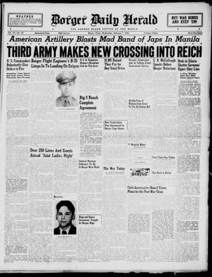 Borger Daily Herald (Borger, Tex.), Vol. 19, No. 65, Ed. 1 Wednesday, February 7, 1945