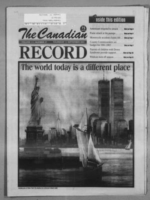 The Canadian Record (Canadian, Tex.), Vol. 111, No. 37, Ed. 1 Thursday, September 13, 2001