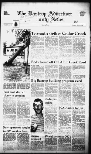 The Bastrop Advertiser and County News (Bastrop, Tex.), Vol. 140, No. 23, Ed. 1 Monday, May 19, 1986