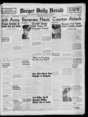 Borger Daily Herald (Borger, Tex.), Vol. 19, No. 124, Ed. 1 Tuesday, April 17, 1945