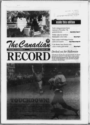 Primary view of object titled 'The Canadian Record (Canadian, Tex.), Vol. 110, No. 43, Ed. 1 Thursday, October 26, 2000'.