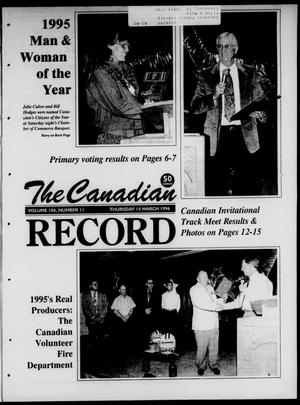 The Canadian Record (Canadian, Tex.), Vol. 106, No. 11, Ed. 1 Thursday, March 14, 1996