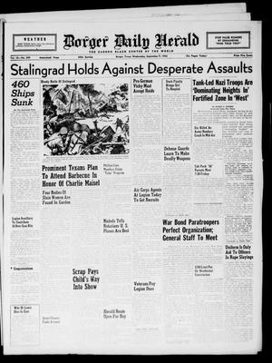 Borger Daily Herald (Borger, Tex.), Vol. 16, No. 249, Ed. 1 Wednesday, September 9, 1942
