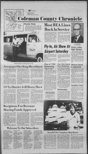 Coleman County Chronicle (Coleman, Tex.), Vol. 49, No. 31, Ed. 1 Thursday, June 24, 1982