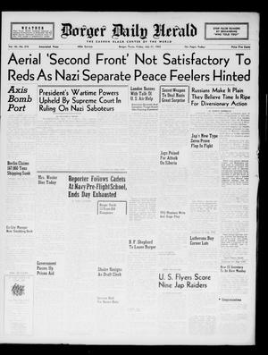 Borger Daily Herald (Borger, Tex.), Vol. 16, No. 216, Ed. 1 Friday, July 31, 1942