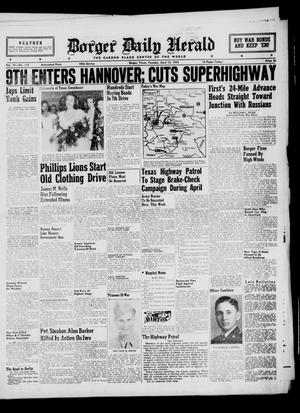 Borger Daily Herald (Borger, Tex.), Vol. 19, No. 118, Ed. 1 Tuesday, April 10, 1945