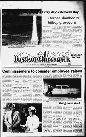Primary view of object titled 'The Bastrop Advertiser (Bastrop, Tex.), No. 24, Ed. 1 Thursday, May 22, 1980'.
