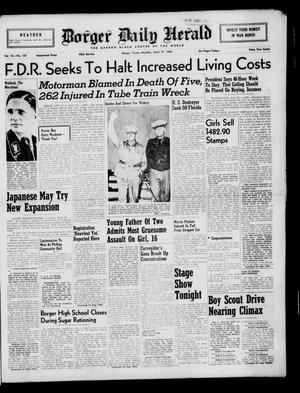 Borger Daily Herald (Borger, Tex.), Vol. 16, No. 134, Ed. 1 Monday, April 27, 1942