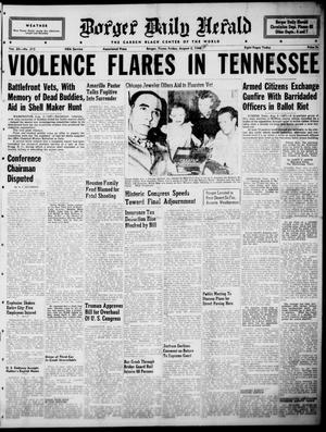 Borger Daily Herald (Borger, Tex.), Vol. 20, No. 215, Ed. 1 Friday, August 2, 1946
