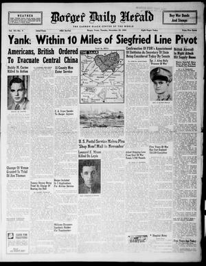 Borger Daily Herald (Borger, Tex.), Vol. 19, No. 3, Ed. 1 Tuesday, November 28, 1944
