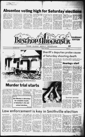 The Bastrop Advertiser (Bastrop, Tex.), No. 10, Ed. 1 Thursday, April 3, 1980