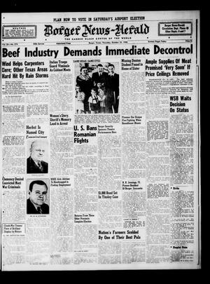 Borger News-Herald (Borger, Tex.), Vol. 20, No. 274, Ed. 1 Thursday, October 10, 1946